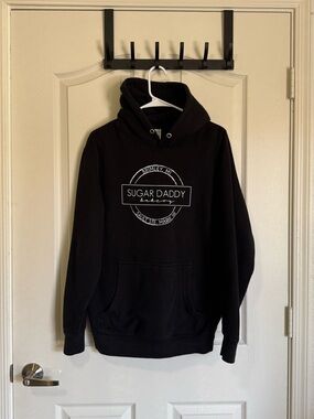 Black Graphic Hoodie for Women